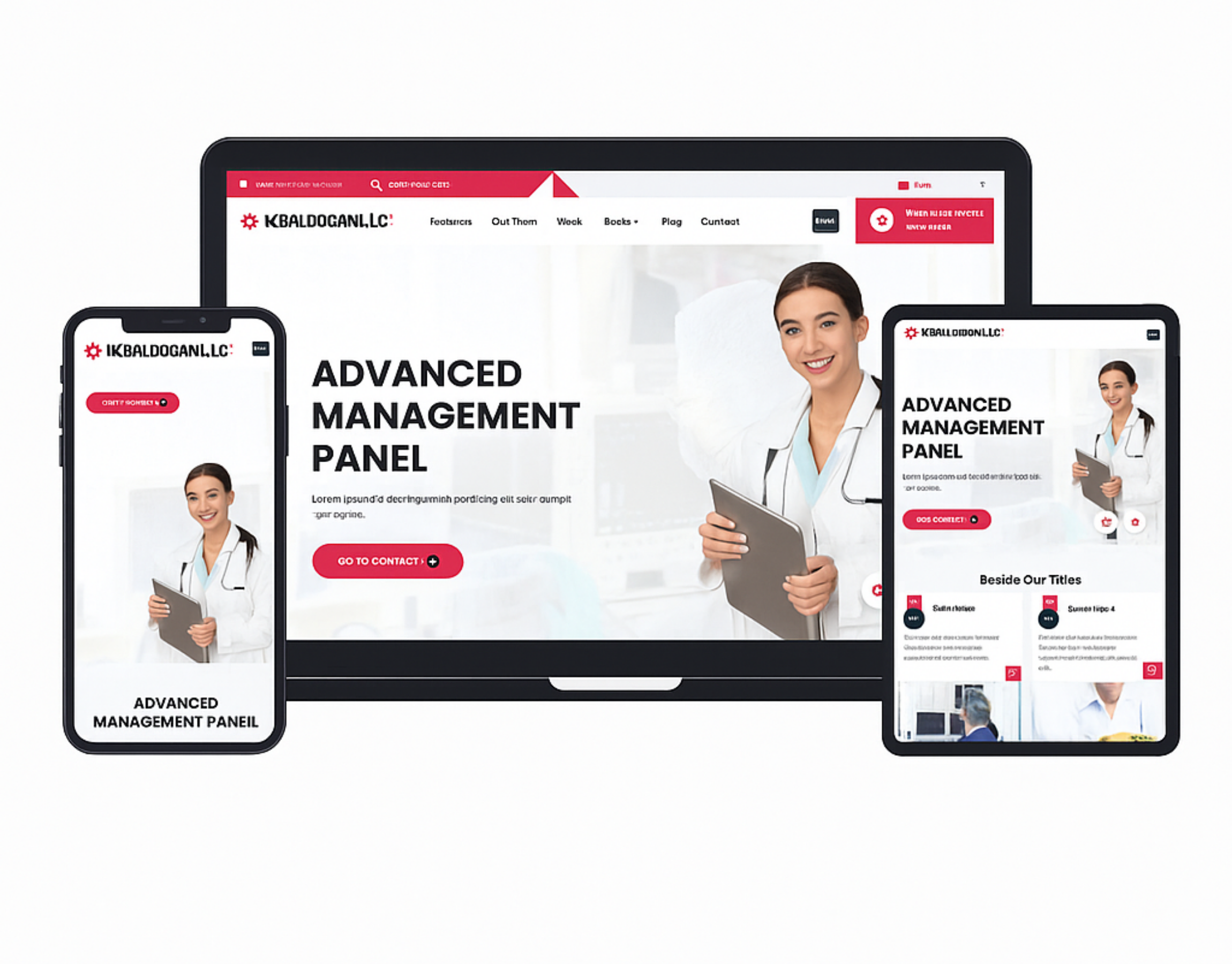 Hospital & Health Center Polyclinic Web Design V4